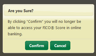 Are you Sure? pop-up message