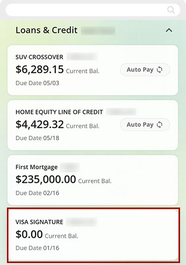 Changing my credit/debit card PIN mobile step 1