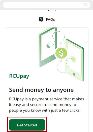 One-time  RCUpay on mobile, step 3