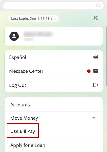 Bill Center: How to create a group mobile step 1