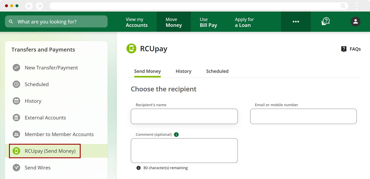 Find your RCUpay security word in desktop, step 2