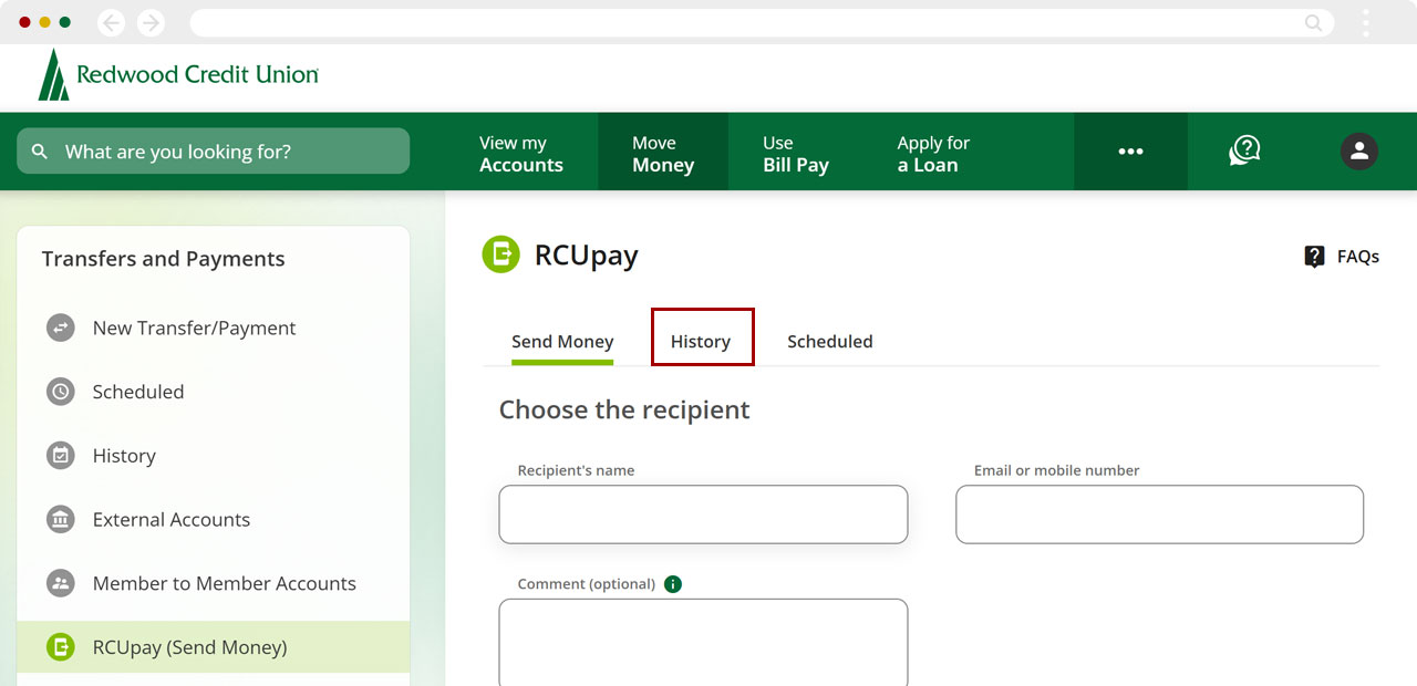 Find your RCUpay security word in desktop, step 3