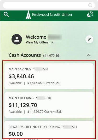 Renaming shares in mobile, step 1
