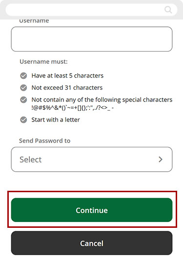 Adding a User Mobile step 7