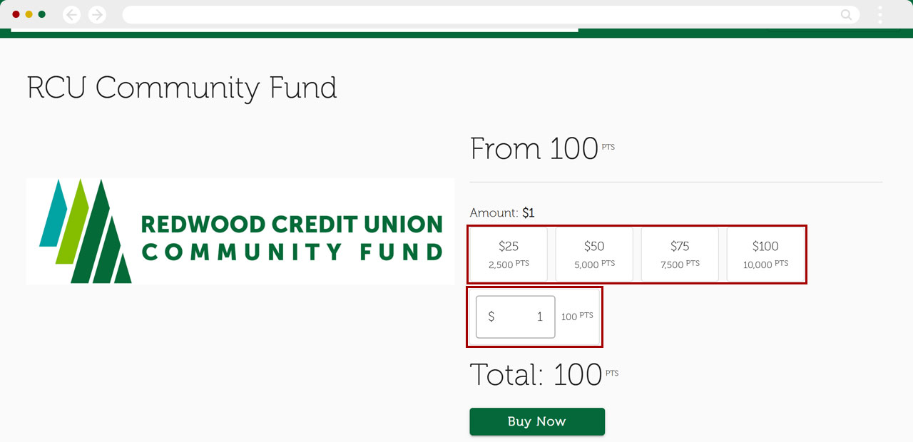Redwood Rewards redeem cashback desktop step 3