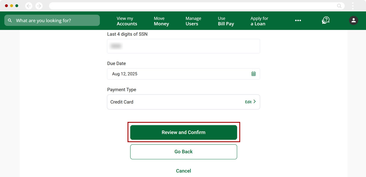 Bill Center: How to Submit a Research Request desktop step 12