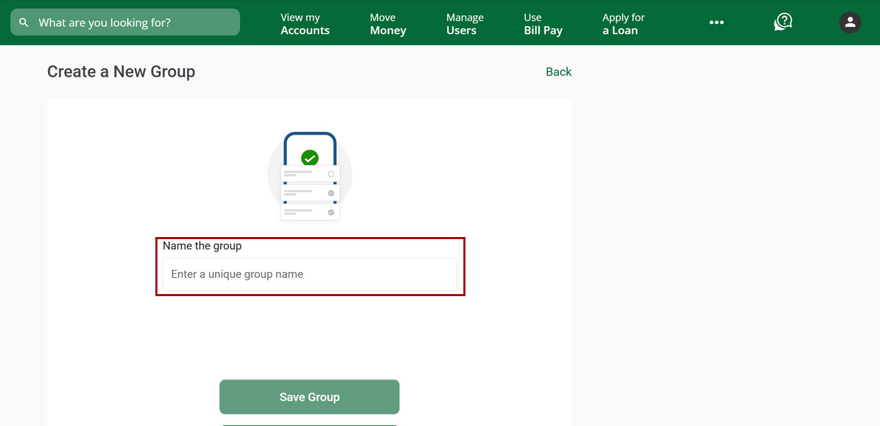 Bill Center: How to create a group desktop step 6