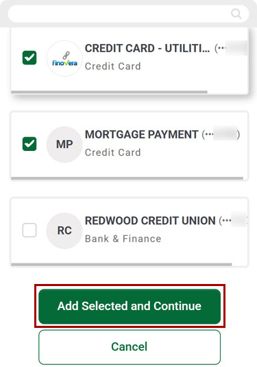 Bill Center: How to create a group mobile step 5