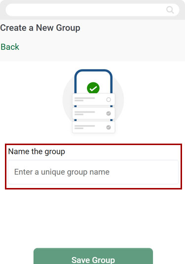 Bill Center: How to create a group mobile step 6