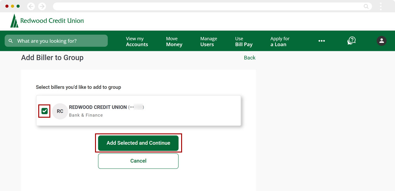 Bill Center: How to edit a group desktop step 10
