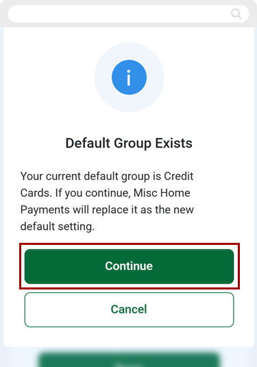 Bill Center: How to edit a group mobile step 7