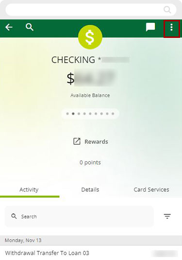 reorder checks for my RCU checking account mobile step 2