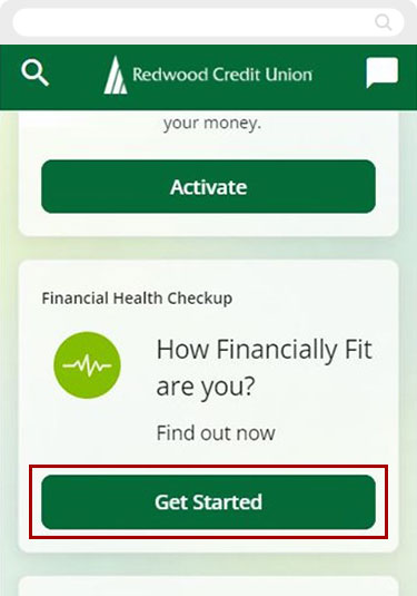 How to use financial health check up mobile step 1