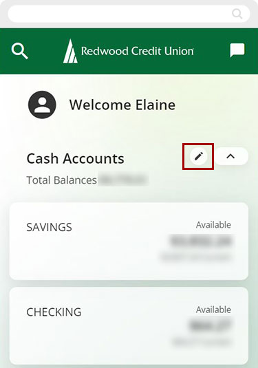 my digital banking account, I do not see some of my accounts mobile step 1
