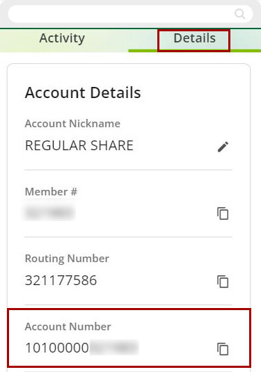 What is my account number mobile step 2