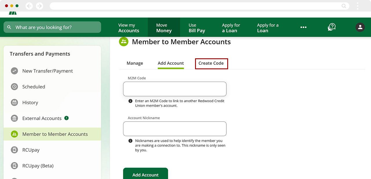 Creating M2M codes in desktop, step 3