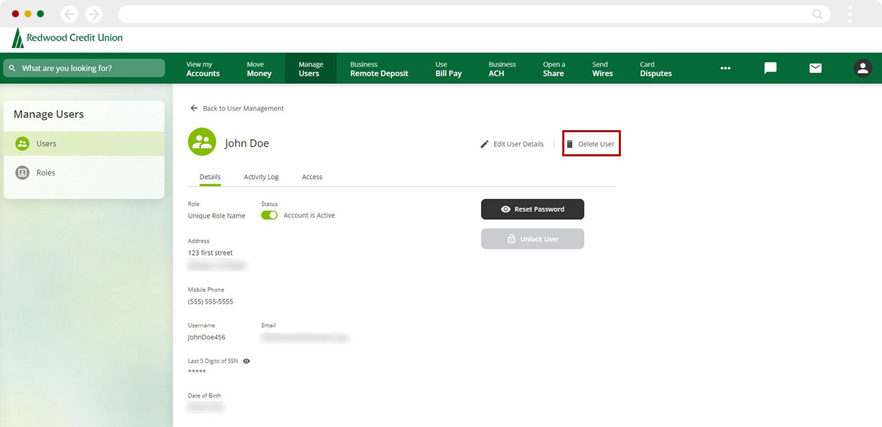How to delete a user desktop step 4