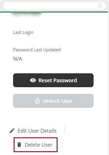 How to delete a User Mobile step 4