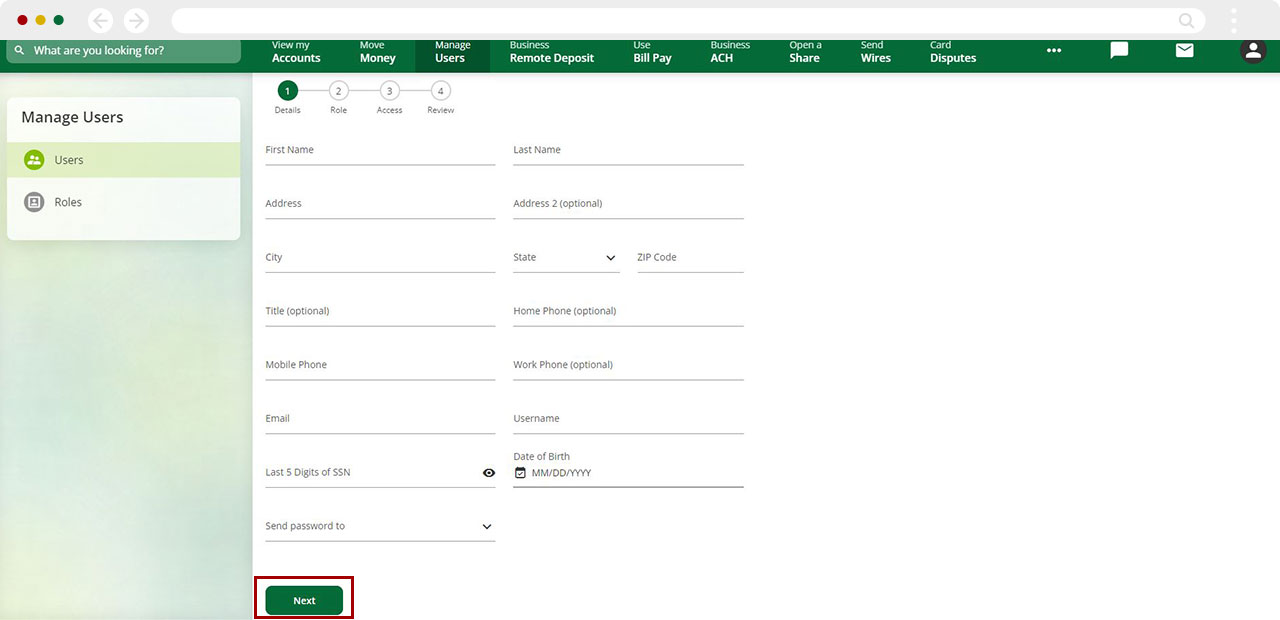 How to add a user desktop step 6
