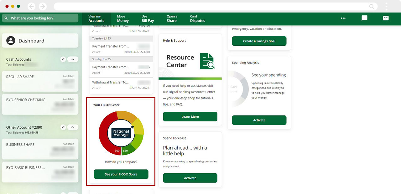 unenroll from viewing my FICO® Score desktop step 1