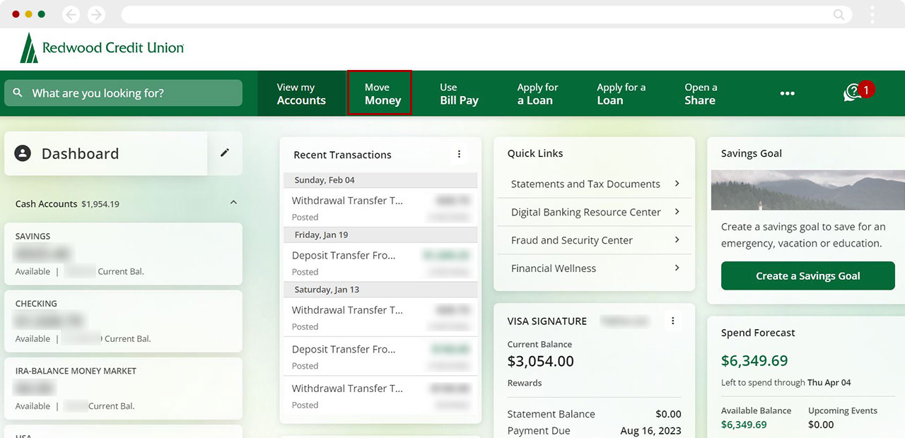 How to schedule a recurring payment desktop step 1