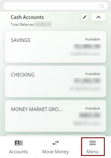 Bill Pay: How to Edit/Delete Payment mobile step 1