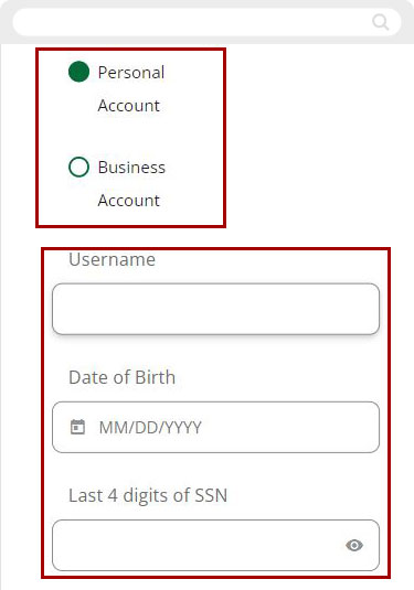 How do I change or reset my digital banking password mobile step 2