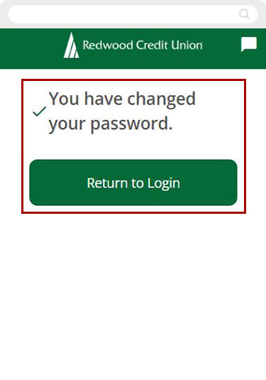 How do I change or reset my digital banking password mobile step 7