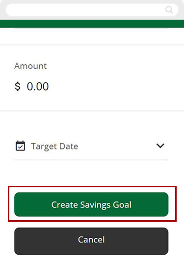 add savings goals to my account in digital banking mobile step 5