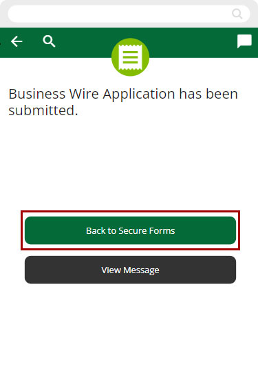 How to apply for Wires through digital banking mobile step 5