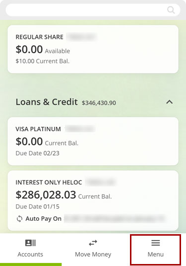 How to opt out of Credit+ mobile step 1