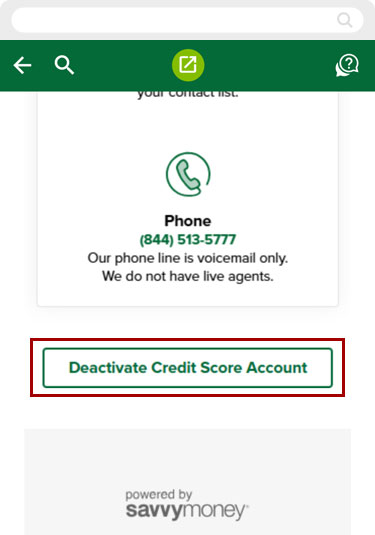 How to opt out of Credit+ mobile step 7