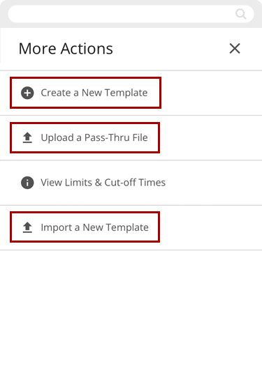 Creating, editing, or deleting templates in mobile, step 4