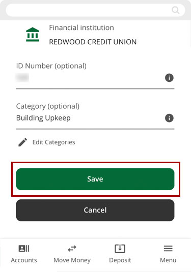 Adding recipients on mobile, step 3
