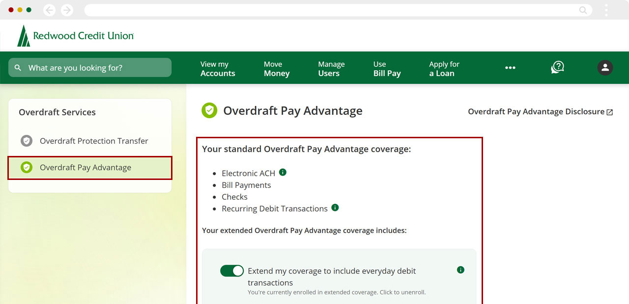 Changing your OPA enrollment in desktop, step 2