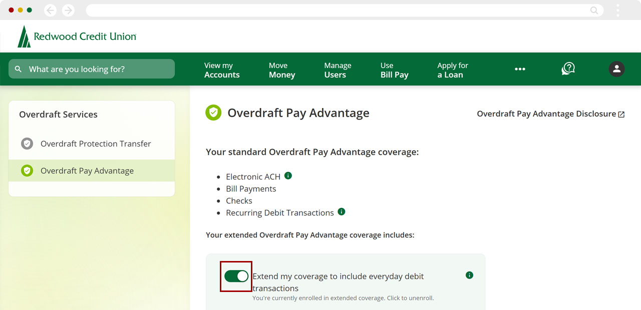 Changing your OPA enrollment in desktop, step 3a