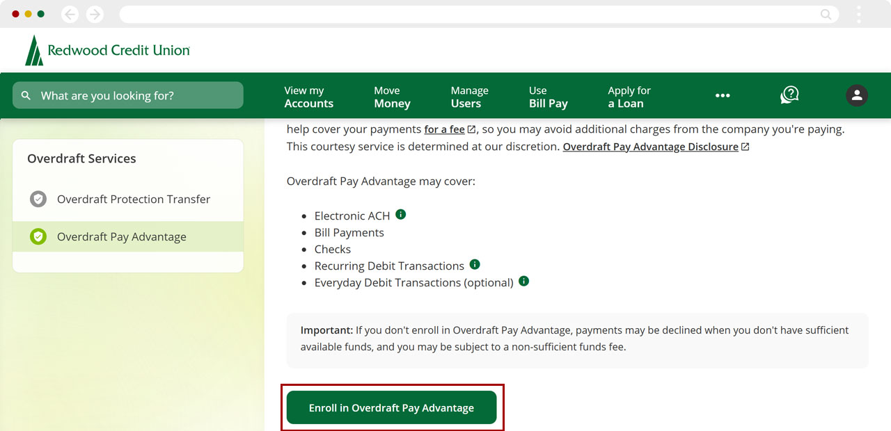 Changing your OPA enrollment in desktop, step 5