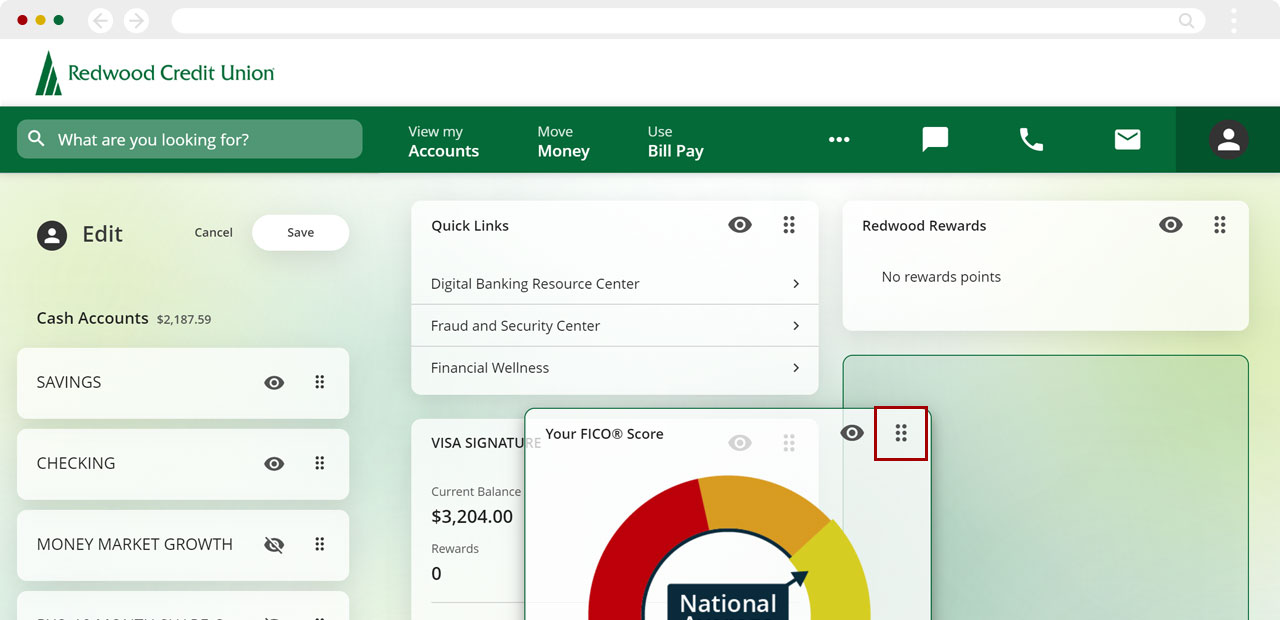 Customize your dashboard on desktop, step 3