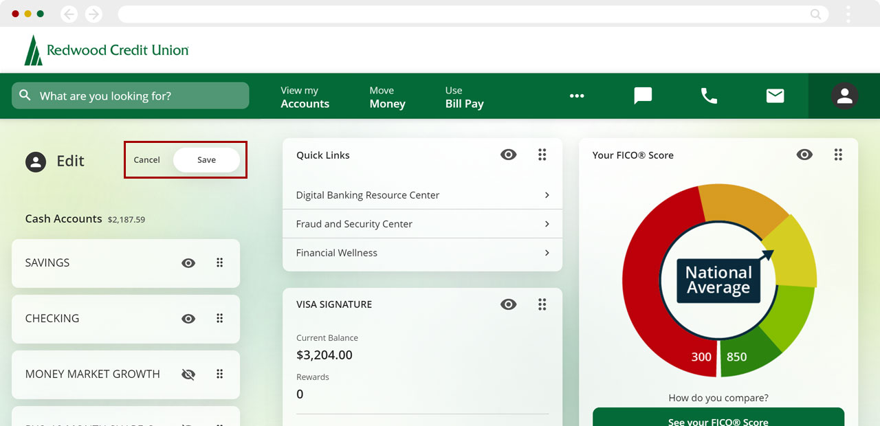 Customize your dashboard on desktop, step 4