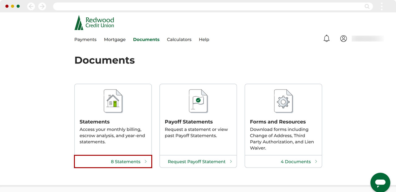 Finding mortgage tax statements in desktop, step 4