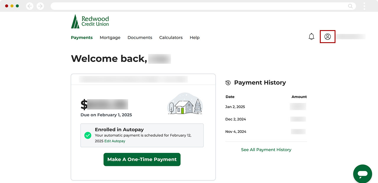 Enabling paperless first mortgage statements on desktop, step 4