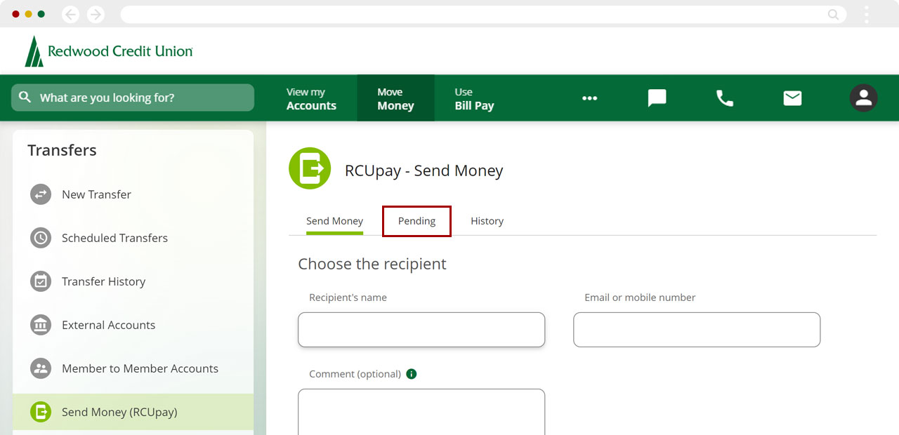 Find your RCUpay security word in desktop, step 3