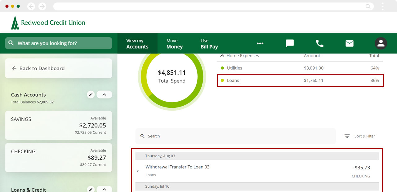 Recategorize transactions in the Spending Analysis tool using a computer, step 3