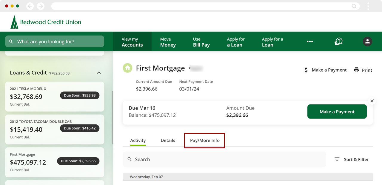 Finding mortgage tax statements in desktop, step 2