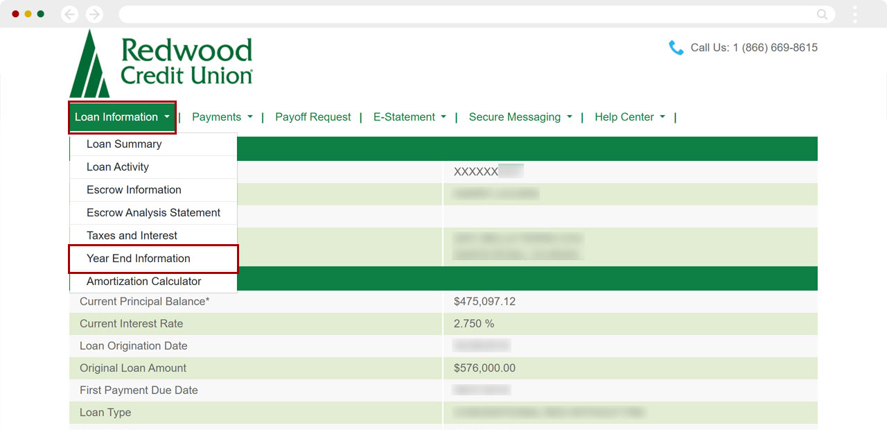 Finding mortgage tax statements in desktop, step 4