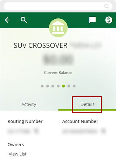 Check Current Rate in digital Banking mobile step 2