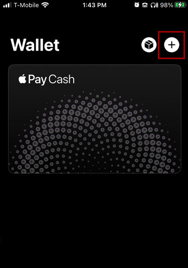 Adding a card to Apple Wallet in mobile, step 2