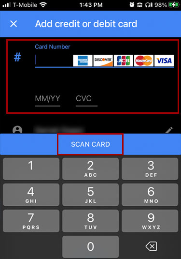 Adding a card to Google Pay in mobile, step 10