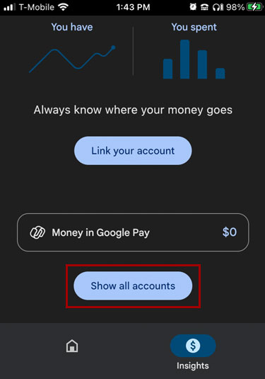 Adding a card to Google Pay in mobile, step 8