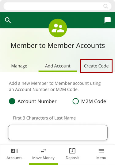 Creating M2M codes in mobile, step 3